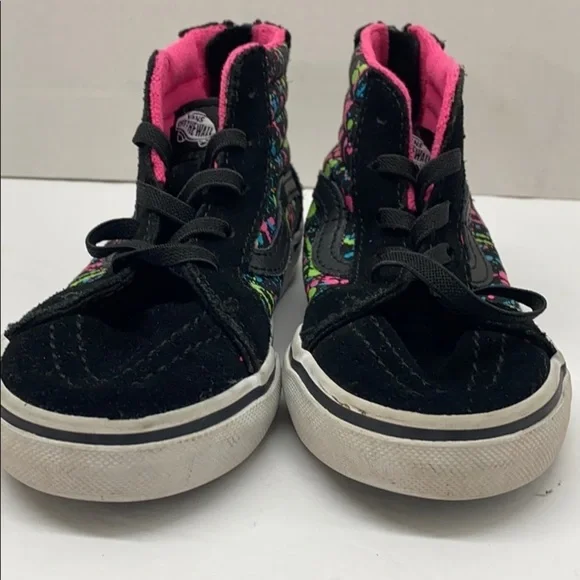 Vans 10 Toddler high-top sneakers black splashed - Picture 8 of 10